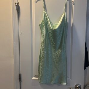 Nasty Gal mint green cowl neck mini dress, brand new never worn